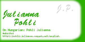 julianna pohli business card